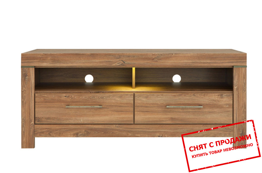 Тумба под ТВ Gent RTV2S/6/14 BRW с 2 ящиками Дуб стирлинг