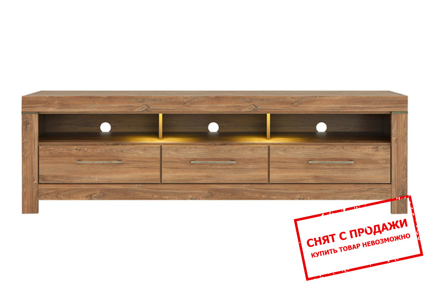Тумба под ТВ Gent RTV3S/6/20 BRW с 3 ящиками Дуб стирлинг