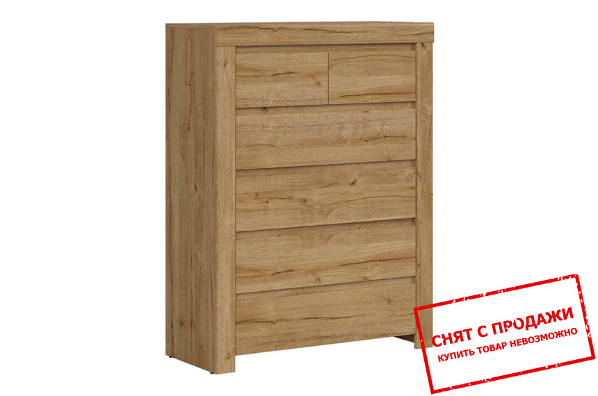 Комод Holten KOM6S BRW с 6 ящиками Дуб вотерфорд