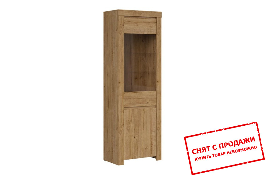 Витрина Holten REG1D1W BRW 2-дверная Дуб вотерфорд