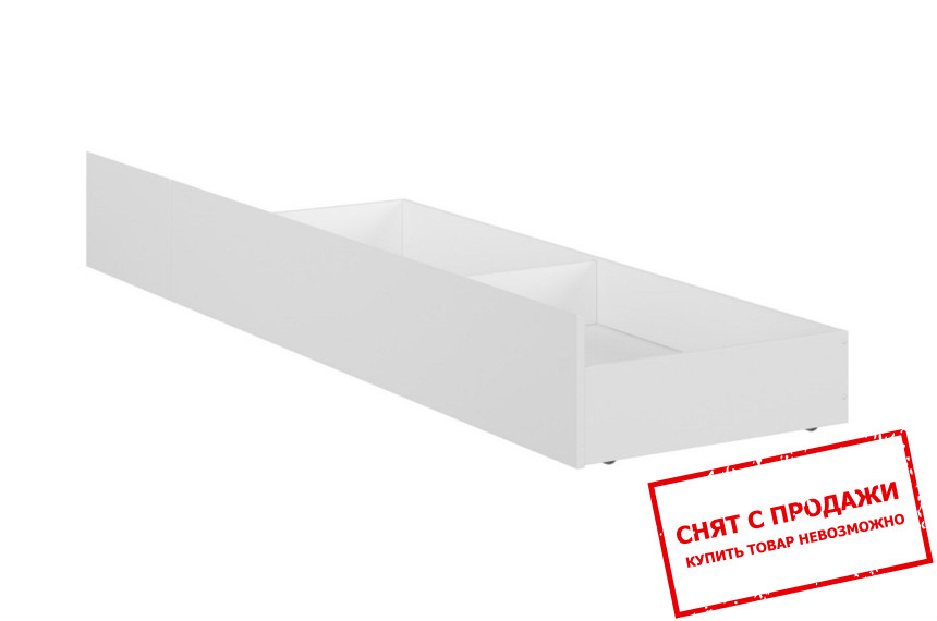 Ящик к кровати 160-180 Holten SZU BRW Белый/белый глянец