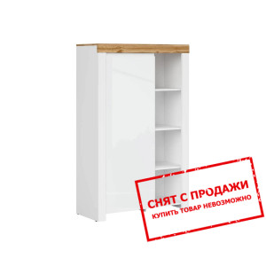 Стеллаж Holten REG1D/150 BRW 1-дверный Белый/белый...
