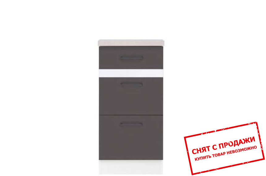 Тумба Junona Line D3S/40/82 серый вольфрам BRW