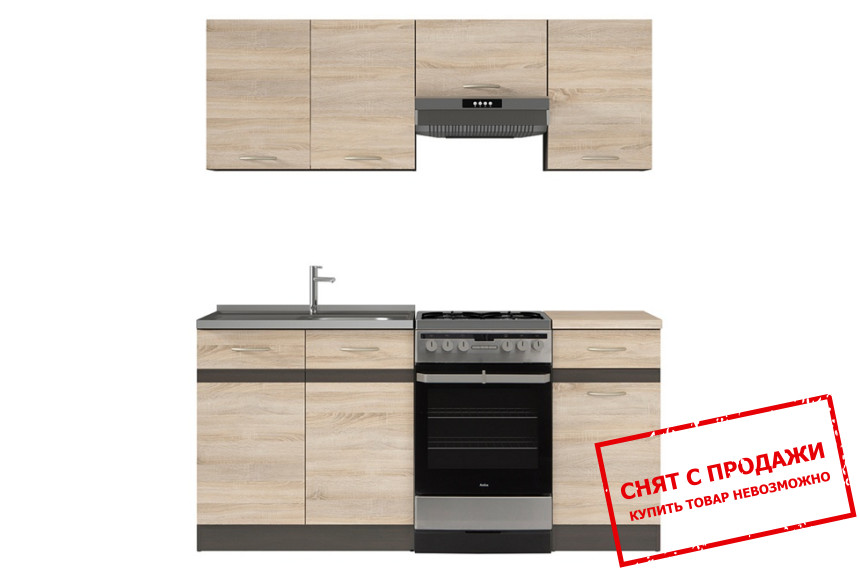 Кухня Junona Line 170 Дуб сонома/Венге BRW