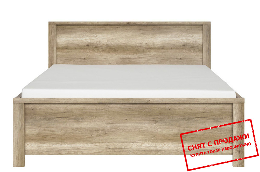 Кровать двухспальная Каспиан Дуб монумент LOZ160B BRW