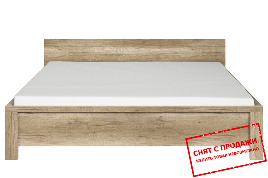 Кровать двухспальная Каспиан Дуб монумент LOZ160 BRW