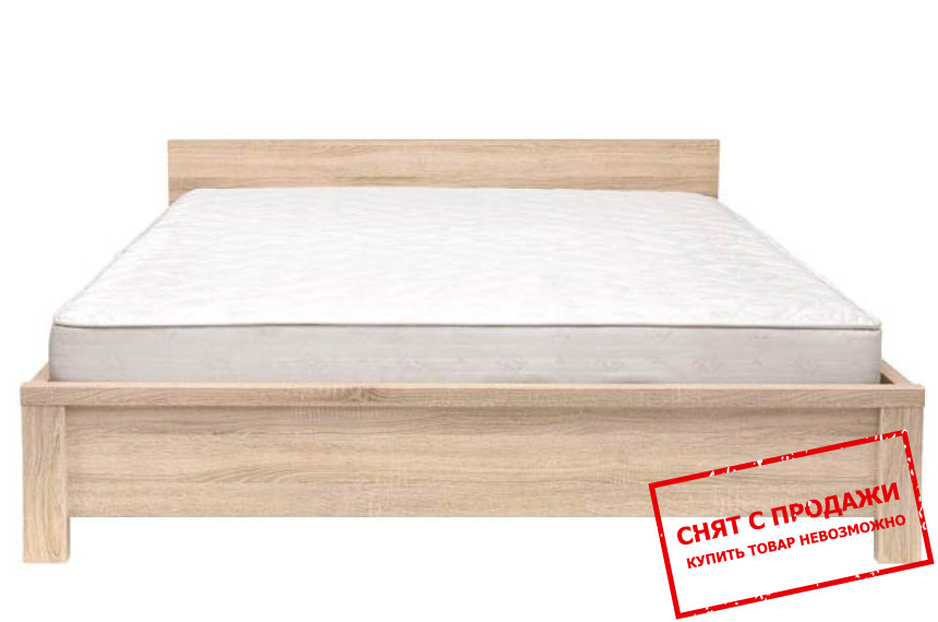 Кровать (каркас) Каспиан Дуб сонома LOZ160 BRW двухспальная