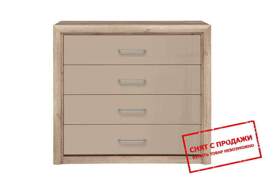 Комод Koen 2 KOM4S BRW с 4 ящиками Дуб каньон монумент/песчаный глянец