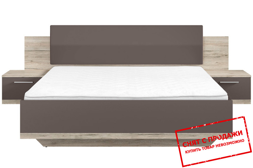 Кровать двухспальная Lines LOZ180 BRW