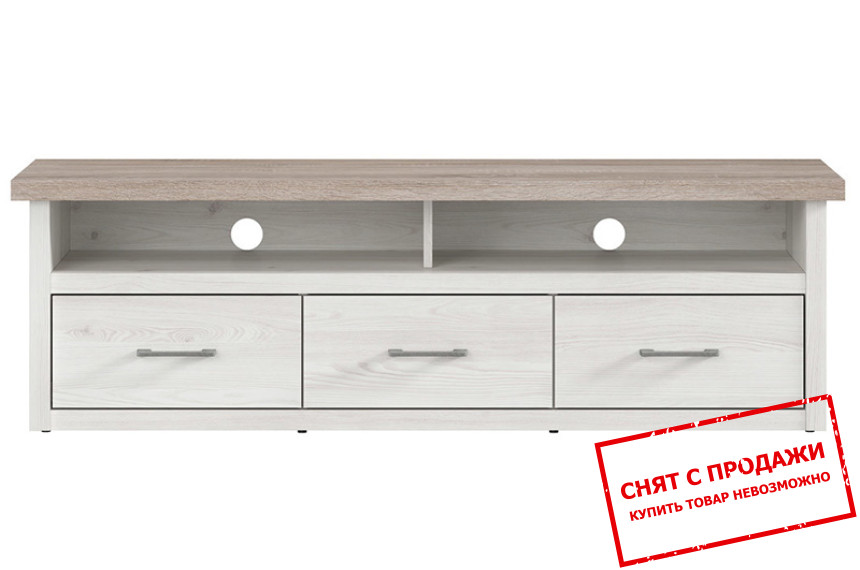 Тумба под ТВ Luca Juzi RTV3S BRW с 3 ящиками Лиственница сибиу светлая/дуб сонома темный