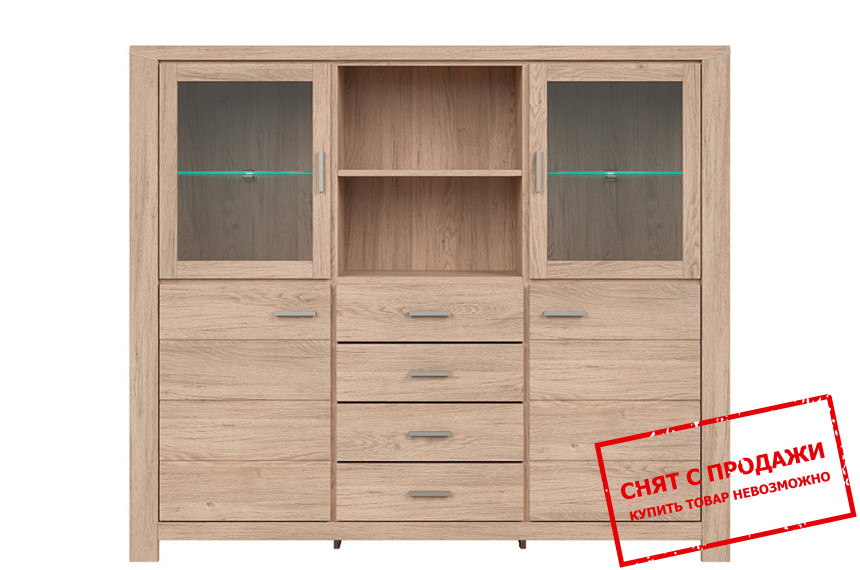 Комод Luttich KOM2W2D4S/15/17 BRW