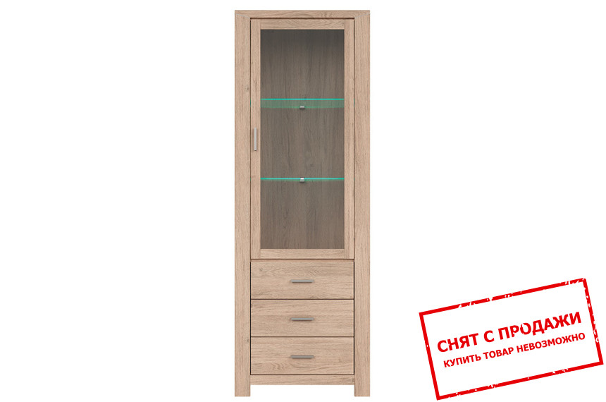 Витрина Luttich REG1W3S/20/7 BRW