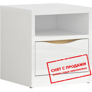 Тумба прикроватная Pori KNT1S BRW с 1 ящиком Белый...