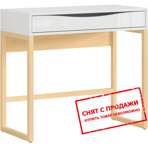 Стол туалетный Pori TOL BRW с 1 ящиком Белый/белый...