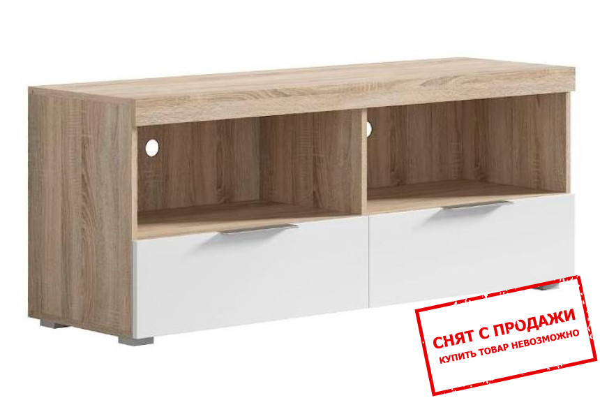 Тумба под телевизор Venlo Дуб сонома/белый глянец RTV2S BRW