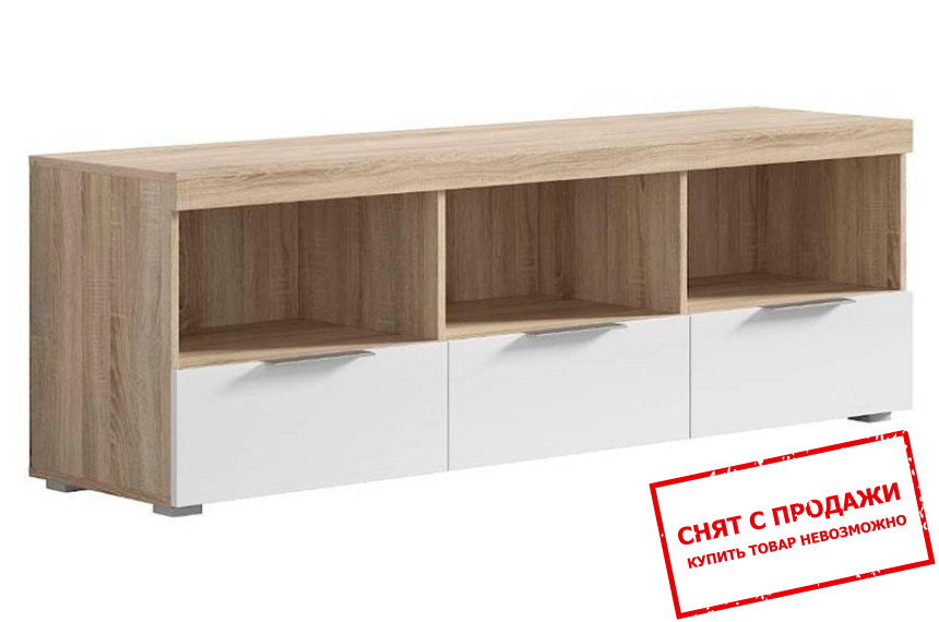 Тумба под телевизор Venlo Дуб сонома/белый глянец RTV3S BRW