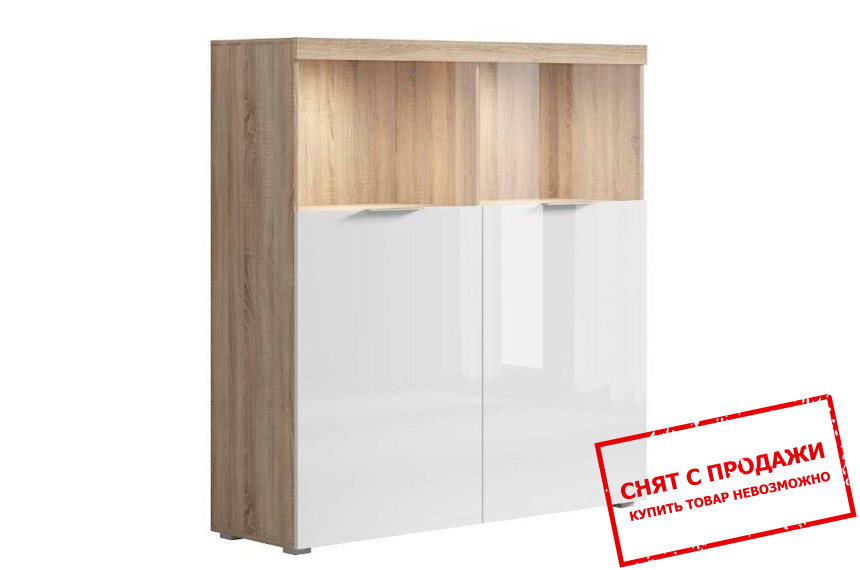 Витрина Venlo Дуб сонома/белый глянец WIT140 BRW