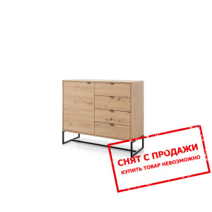 Комод Cramber 1D4S/103 1-дверный с 4 ящиками Дуб артизан