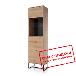 Витрина высокая Cramber 2D1W/53 2-дверная Дуб арти...