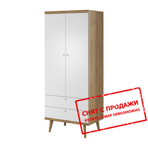 Шкаф платяной Crimo 2D2S/80 2-дверный Дуб ривьера/...