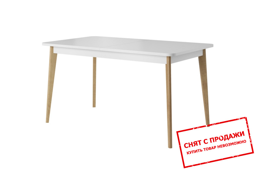 Стол раскладной Crimo 140-180 Дуб ривьера/белый