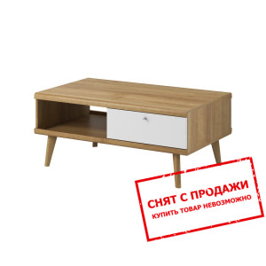 Стол журнальный Crimo 107 Дуб ривьера/белый...