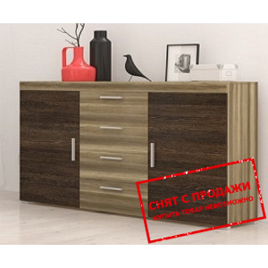 Комод Dom 2D4S/150 2-дверный с 4 ящиками
