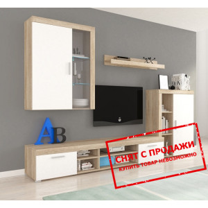 Стенка в гостиную Dom Дуб сонома/белый...