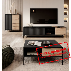 Стенка в гостиную Perfect Home Рейв / Rave G Черны...