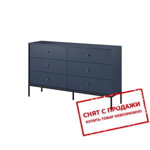 Комод Grono 6S/154 с 6 ящиками Гранатовый