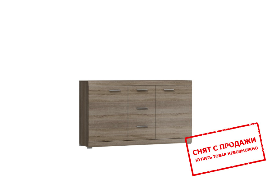 Комод Kalvaro 2D3S/150 2-дверный с 3 ящиками Дуб сонома трюфель