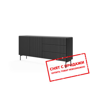 Комод Perfect Home Мути / Muti 2D3S/177 2-дверный с 3 ящиками Черный