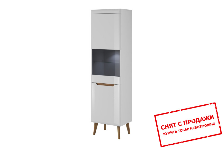 Витрина высокая Norven 2D1W/53 2-дверная
