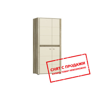 Шкаф платяной Pari 2D/90 2-дверный Кантри серый/гл...