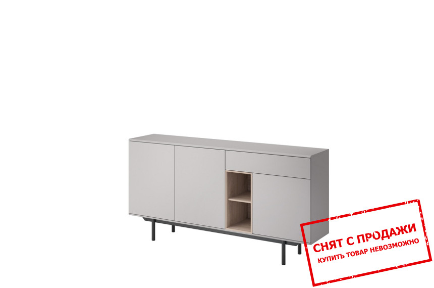 Комод Pinox 3D1S/175 3-дверный с 1 ящиком Серый/джексон хикори