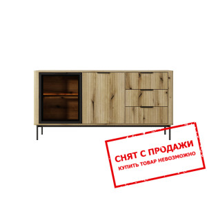 Комод с подсветкой Perfect Home Вилсон / Wilson 2D3S/163 2-дверный с 3 ящиками Дуб эвок