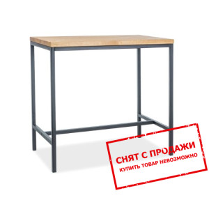 Барный стол Signal Metro Шпон натуральный дуб/черн...