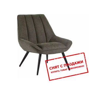 Кресло Signal CELLA BREGO Черный каркас/оливковый...