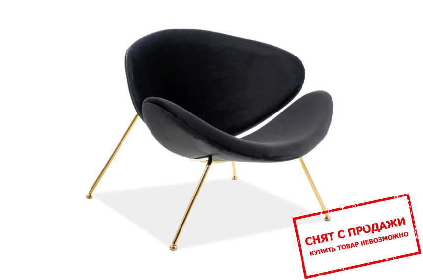 Кресло Signal Major Velvet золотой