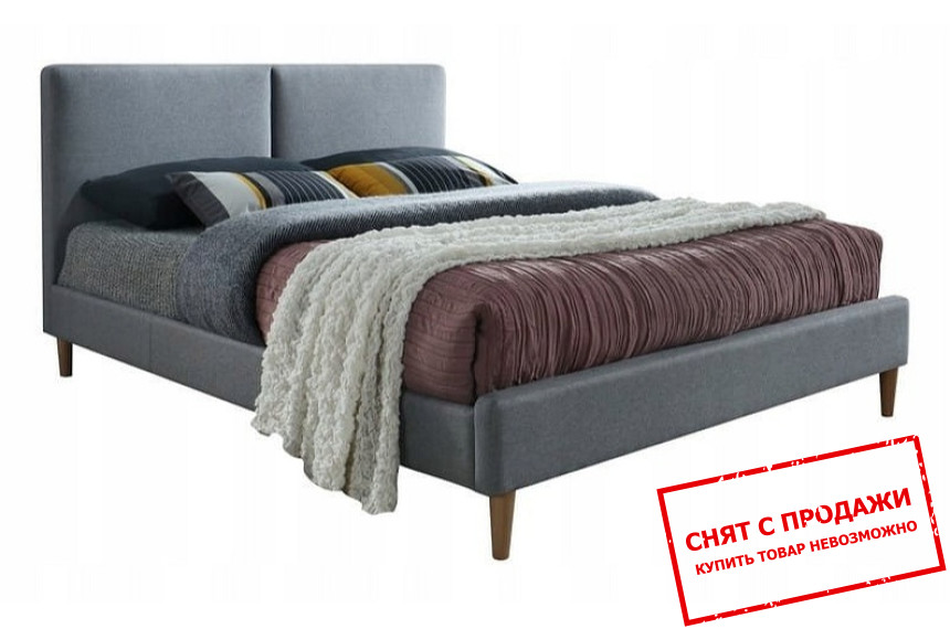 Кровать (с ламелями) Signal Acoma 160x200 двуспальная Серый