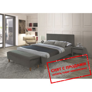 Кровать (с ламелями) Signal Azurro 140x200 Velvet ...