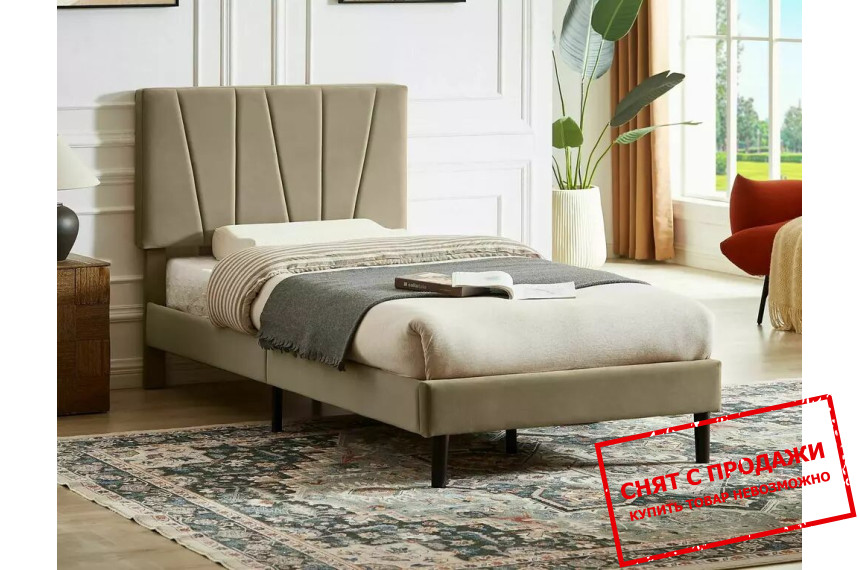 Кровать (с ламелями) Signal SAVANA VELVET 90x200 односпальная