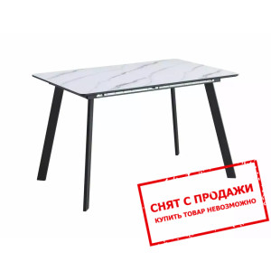 Стол раскладной Signal BARI 120x80/160 Белый эффек...