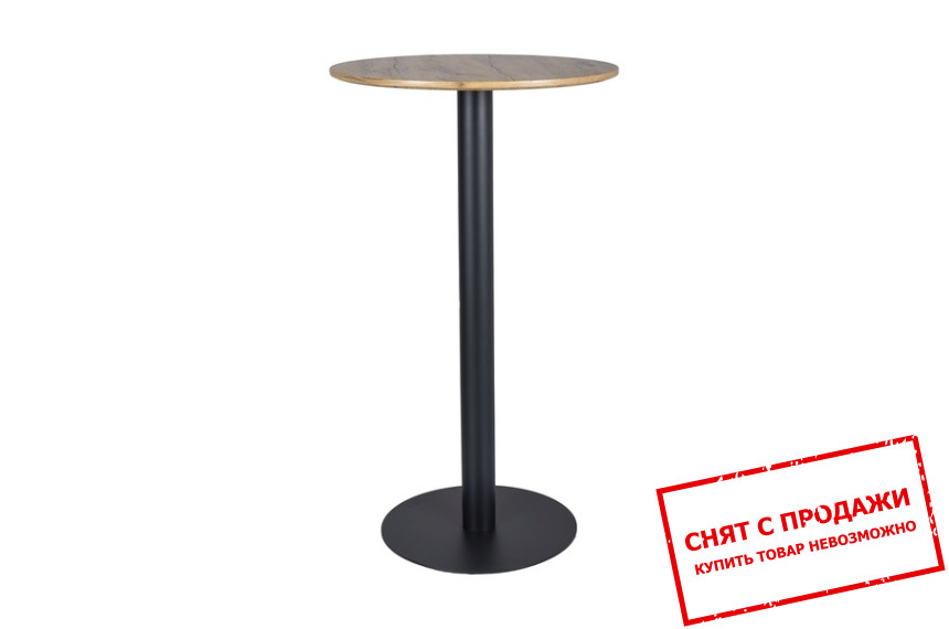 Барный стол Signal BT-005 60х60 Дуб артизан/черный