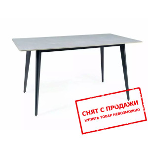 Стол обеденный Signal IVY 140x80 Серый/черный карк...