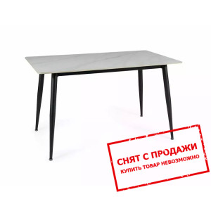 Стол обеденный Signal RION 160x90 Белый/черный кар...