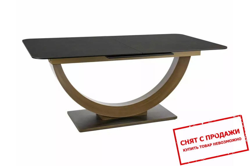 Стол раскладной Signal WILSON CERAMIC 180x100/240 Коричневый OSSIDO BRUNO/античная бронза