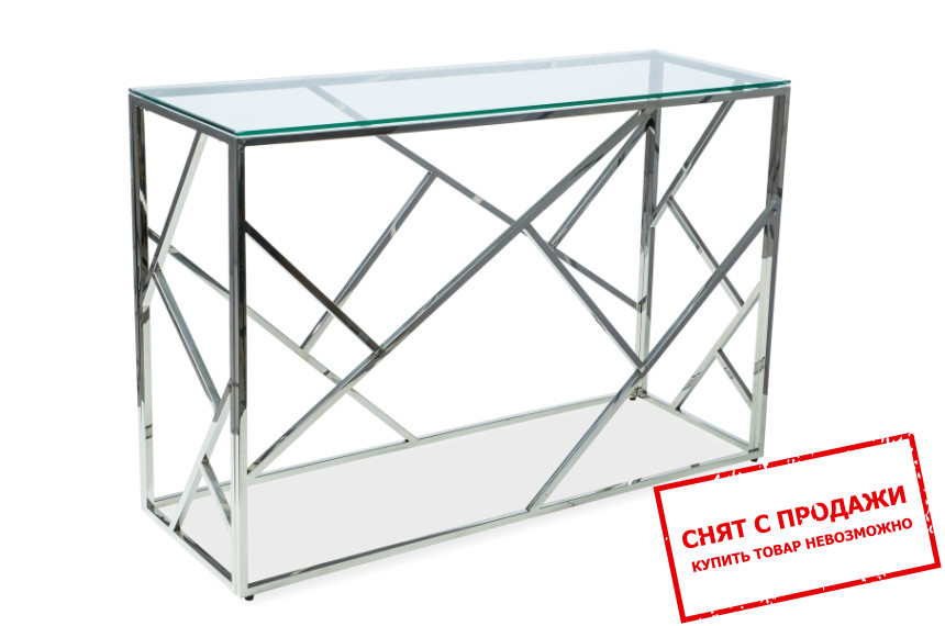 Стол-консоль Signal Escada C Прозрачный/хром