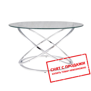 Стол журнальный Signal Eos B Прозрачный/хром...
