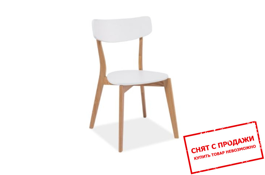 Стул Signal Mosso Белый/дуб